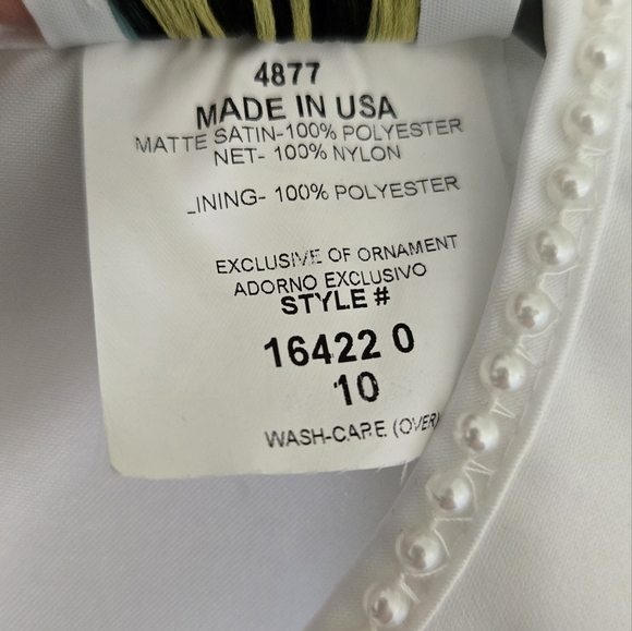 Sugar Plum Flower Girl Baptism Dress Size 10 - Picture 8 of 9